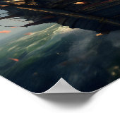 Piratenschip onder de heldere hemel poster (Hoek)