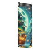 Piratenschip onder een gigantische maan thermosbeker (Geroteerd rechts)