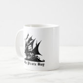piratenschip pirate bay logo koffiemok (Voorkant links)
