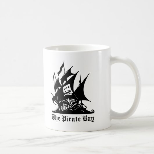 piratenschip pirate bay logo koffiemok (Rechts)