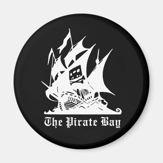 piratenschip pirate bay logo magneet (Voorkant)