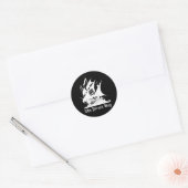 piratenschip pirate bay logo ronde sticker (Envelop)