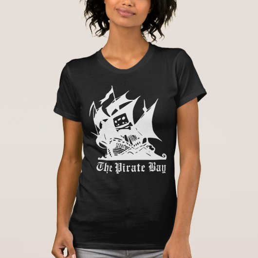 piratenschip pirate bay logo t-shirt (Voorkant)