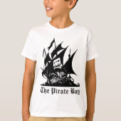 piratenschip pirate bay logo t-shirt (Voorkant)