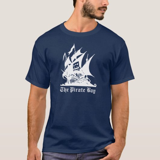 piratenschip pirate bay logo t-shirt (Voorkant)