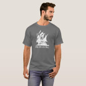 piratenschip pirate bay logo t-shirt (Voorkant volledig)