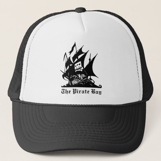 piratenschip pirate bay logo trucker pet (Voorkant)
