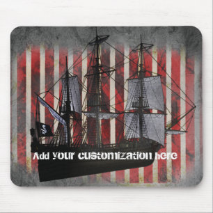 Piratenschip Piraten Grunge Cool Muismat Mousepad