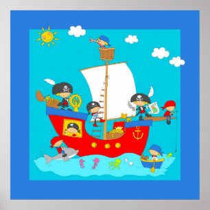 Piratenschip Poster