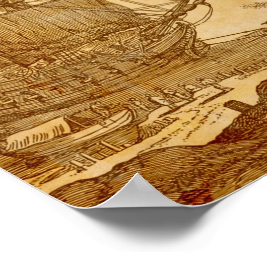  Piratenschip Poster (Hoek)