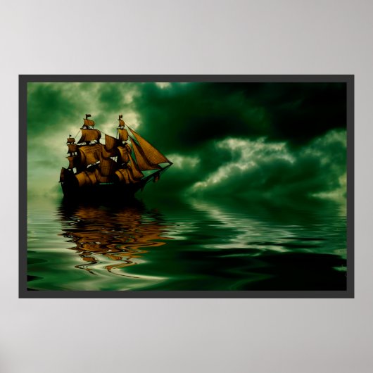 Piratenschip Poster (Voorkant)