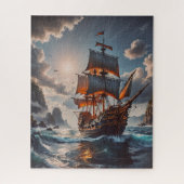 piratenschip puzzel (Verticaal)