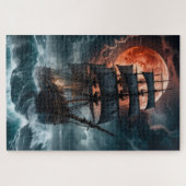 piratenschip puzzel legpuzzel (Horizontaal)