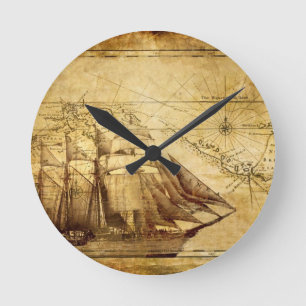 piratenschip ronde klok