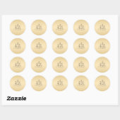 Piratenschip. Ronde Sticker (Vel)