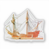 Piratenschip San Salvador Sticker (Voorkant)