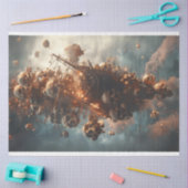 Piratenschip scheelt vliegtuig decoupage tissuepapier (Craft)