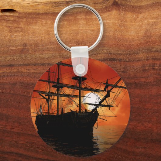  Piratenschip Sleutelhanger (Voorkant)