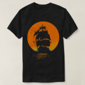 Piratenschip sunset Classic TShirt (Design voorkant)