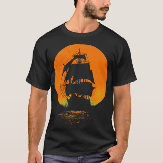 Piratenschip sunset Classic TShirt