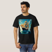 piratenschip. t-shirt (Voorkant volledig)