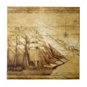 piratenschip tegeltje (Voorkant)