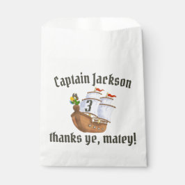 Piratenschip Verjaardag van kinderen Bedankzakje