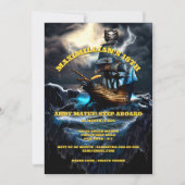 Piratenschip volwassen thema feest kinder thema kaart (Voorkant)