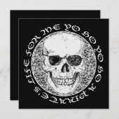 piratenskelet kaart (Voorkant / Achterkant)