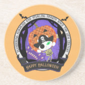 Piratenskelet kat Sandstone Zandsteen Onderzetter (Voorkant)