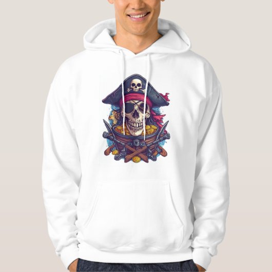 Piratenskelet Schat Hoodie (Voorkant)