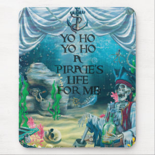 Piratenskelet Schat Onder de Zee Muismat