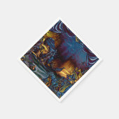 Piratenskelet Schat Onder Zee Comic Art Servetten (Hoek)