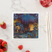 Piratenskelet Schat Onder Zee Strips Kunst Servetten (Insitu)
