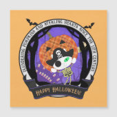 Piratenskeletkat Magnetische Kaart (Voorkant)