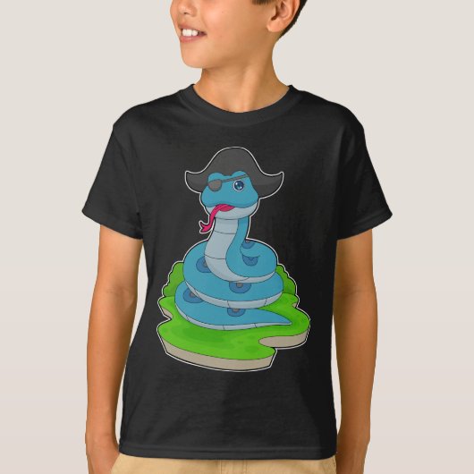 Piratenslang Piratenhoed T-shirt (Voorkant)