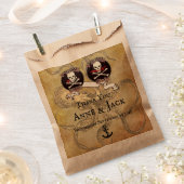 Piratensouvenirzakken voor bruiloften bedankzakje (Geknipt)