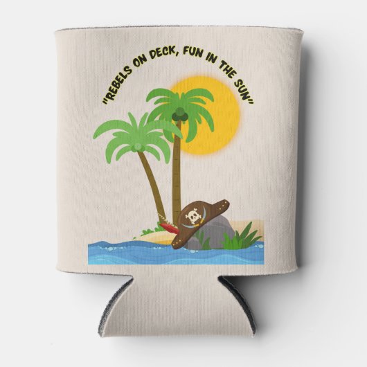 piratenstrand blikjeskoeler (Voorkant)