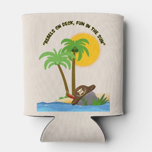 piratenstrand blikjeskoeler (Achterkant)