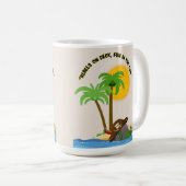 piratenstrand koffiemok (Voorkant rechts)