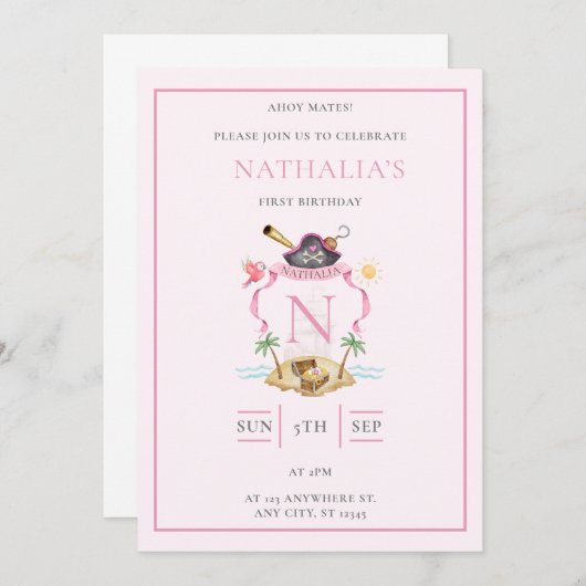 Piratensymbool Kaart (Voorkant / Achterkant)