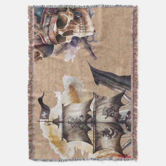  Piratenthema Deken (Voorkant Verticaal)