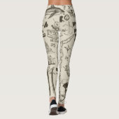 Piratenthema: nautisch patroon. leggings (Achterkant)