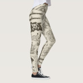 Piratenthema: nautisch patroon. leggings (Rechts)