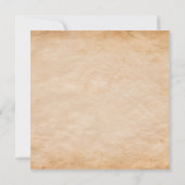 Piratenthema verjaardagsfeest met vintage schip kaart (Achterkant)