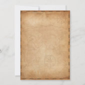 Piratenthema Verjaardagsfeestje Kaart (Achterkant)