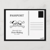 Piratenuw RSVP-inserts Uitnodiging Briefkaart (Achterkant)