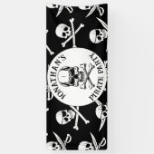 Piratenverjaardag onder het thema zee spandoek (Verticaal)