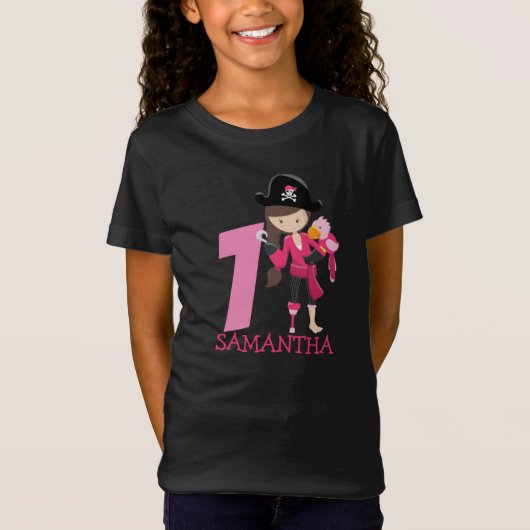 piratenverjaardag t-shirt (Voorkant)