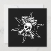 Piratenverjaardagskaart Kaart (Achterkant)